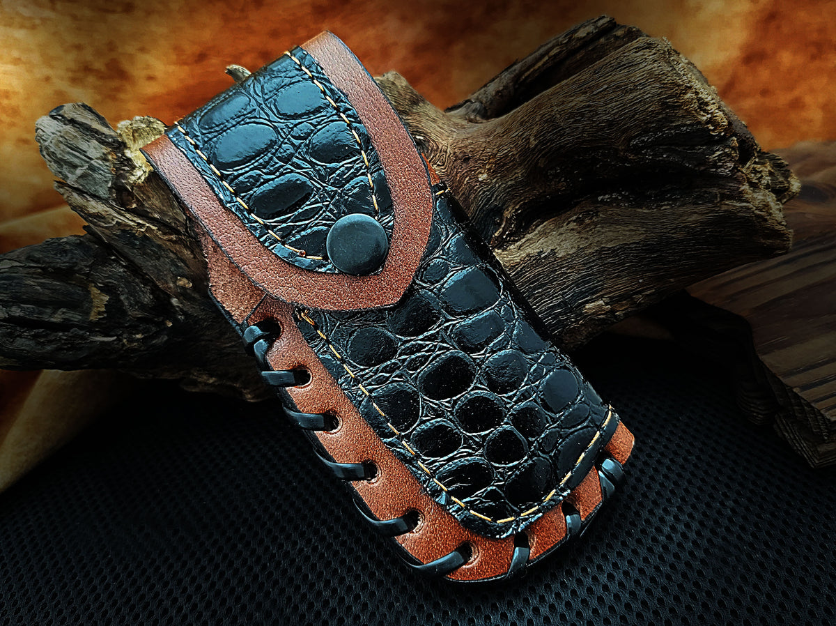 Folding Pocket Knife, Handmade Damascus Steel with Blue Turquoise Camel Bone Handle & Engraved Copper Bolster CLKFOL1101