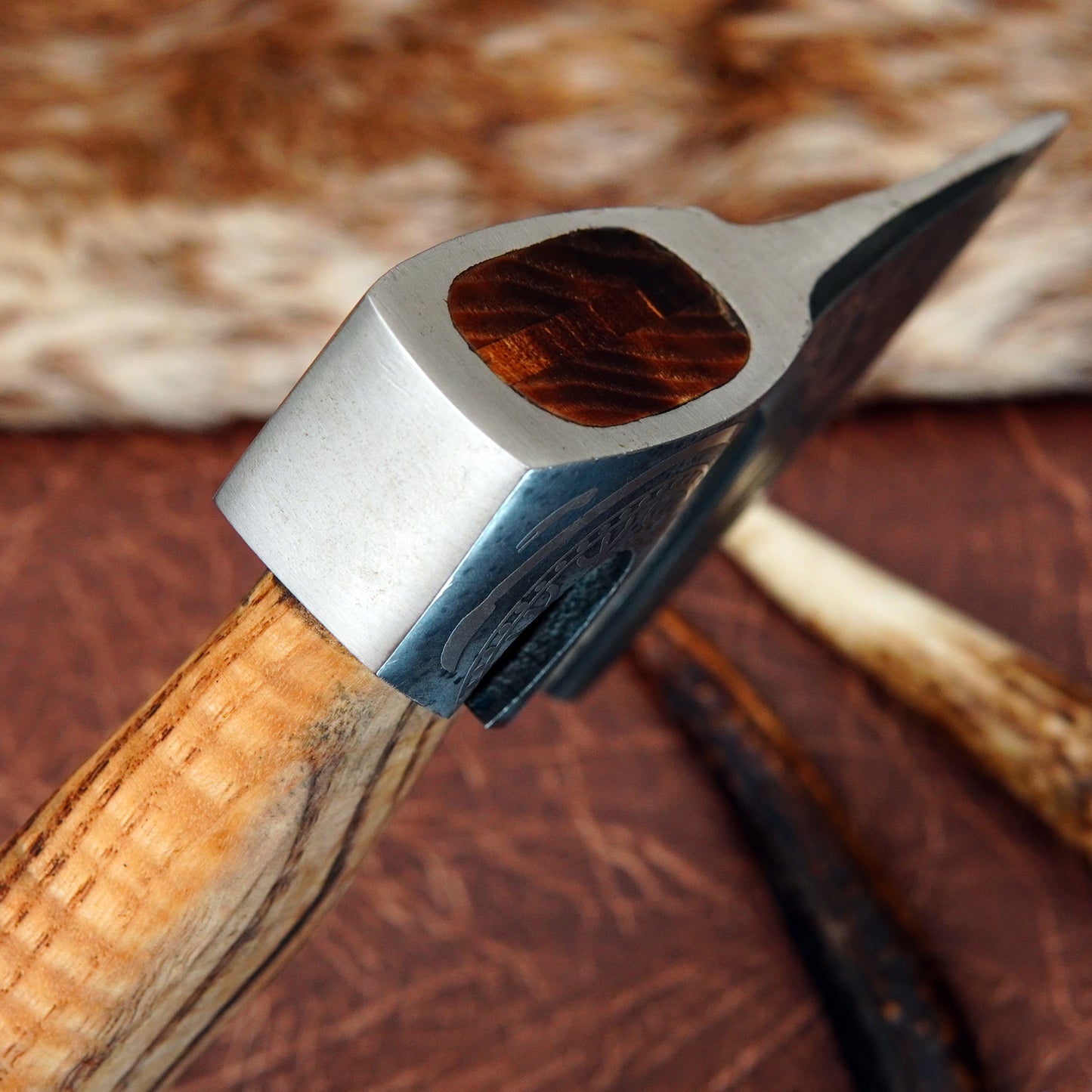 Carbon Steel Outdoor Axe 13” – Custom Camping Axe, Viking Axe, Nordic Axe KHAXE08