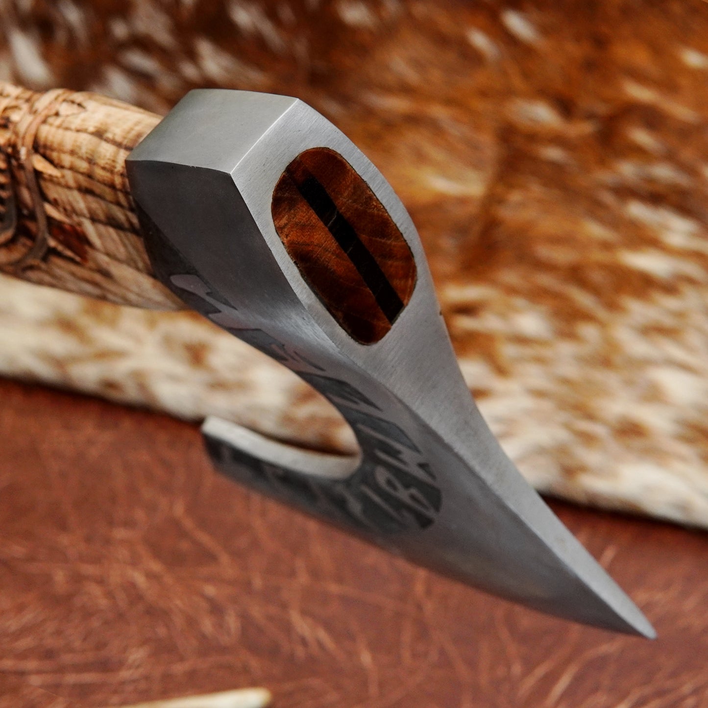 Carbon Steel Outdoor Axe 24” – Custom Camping Axe, Viking Axe, Nordic Axe KHAXE10