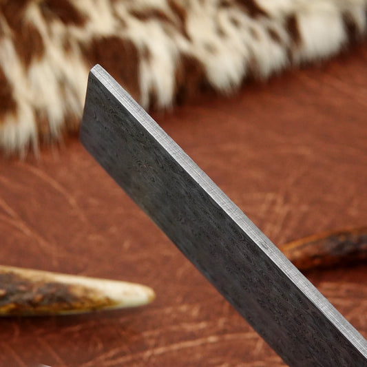 Damascus Steel Billet – Rain Drop Pattern | 156 Layer Hand Forged Annealed Knife Making Steel NABT04