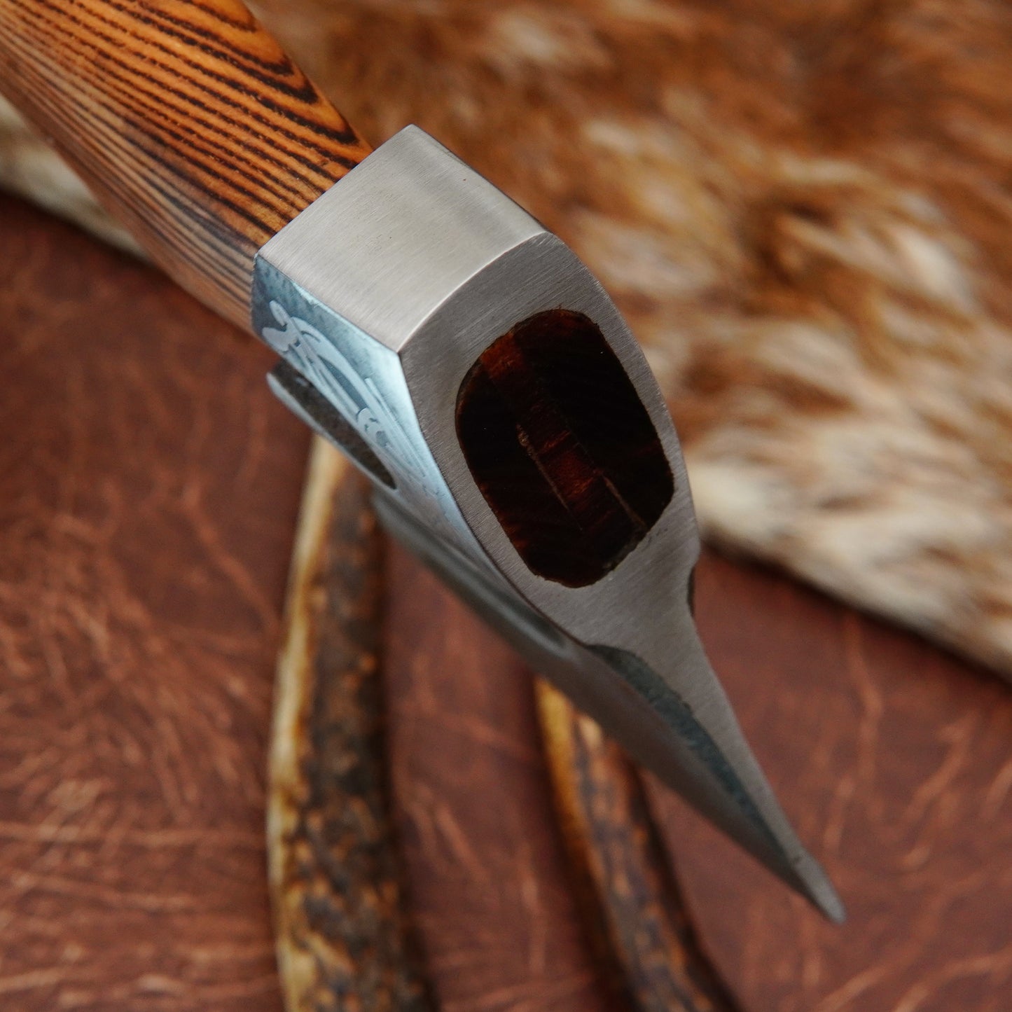 Carbon Steel Outdoor Axe 13” – Custom Camping Axe, Viking Axe, Nordic Axe KHAXE05